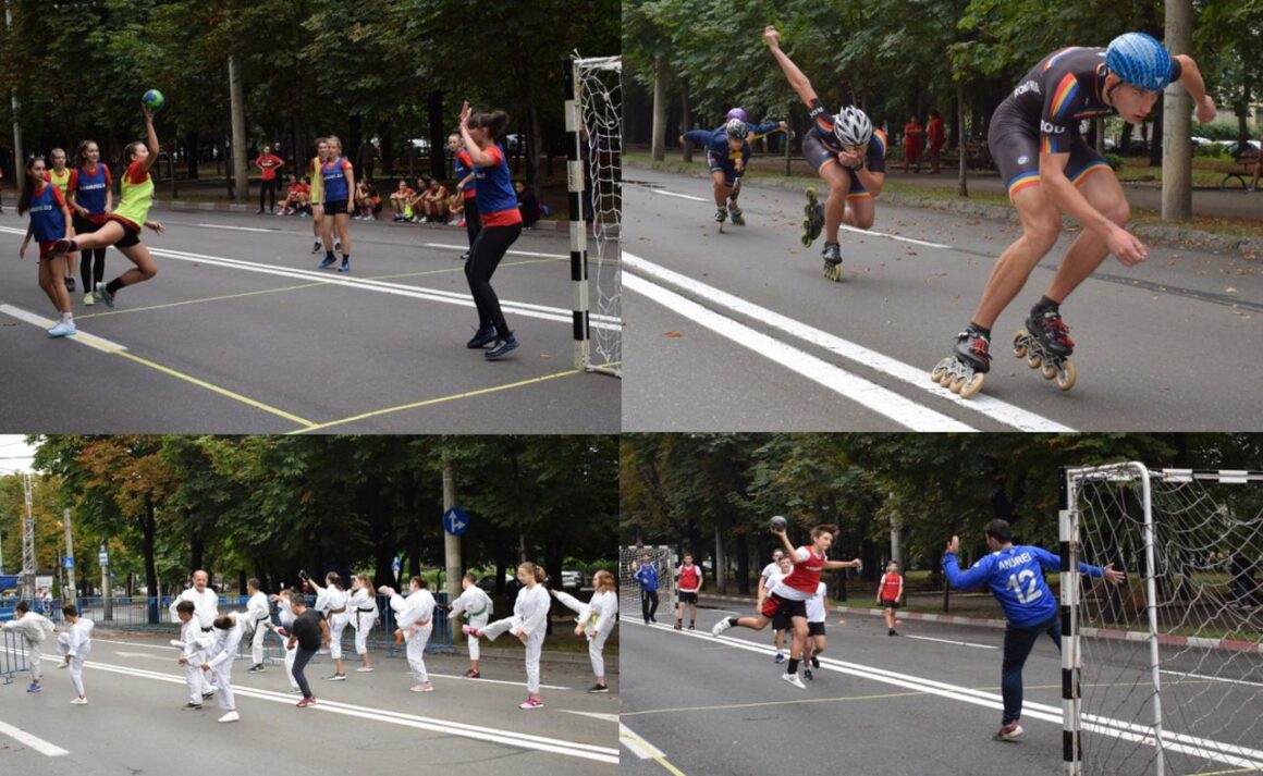 Sportivii secţiilor de handbal, patinaj şi karate, prezenţi la acţiunea „Weekend pe Bulevardul Castanilor”!