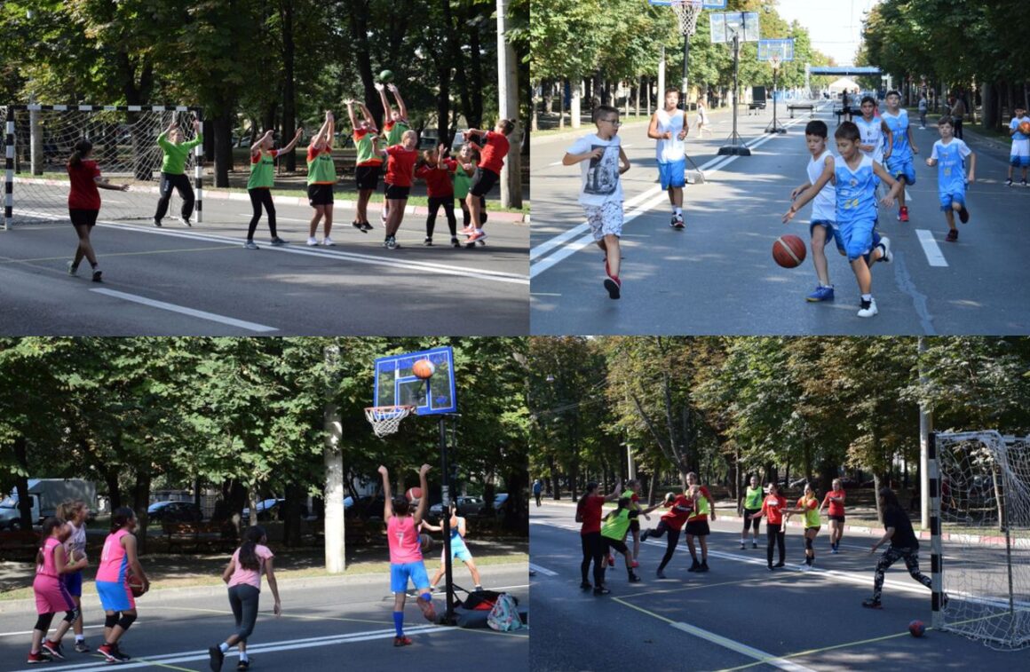 Sportivii secţiilor de baschet şi handbal au participat la acţiunea „Weekend pe Bulevardul Castanilor”!