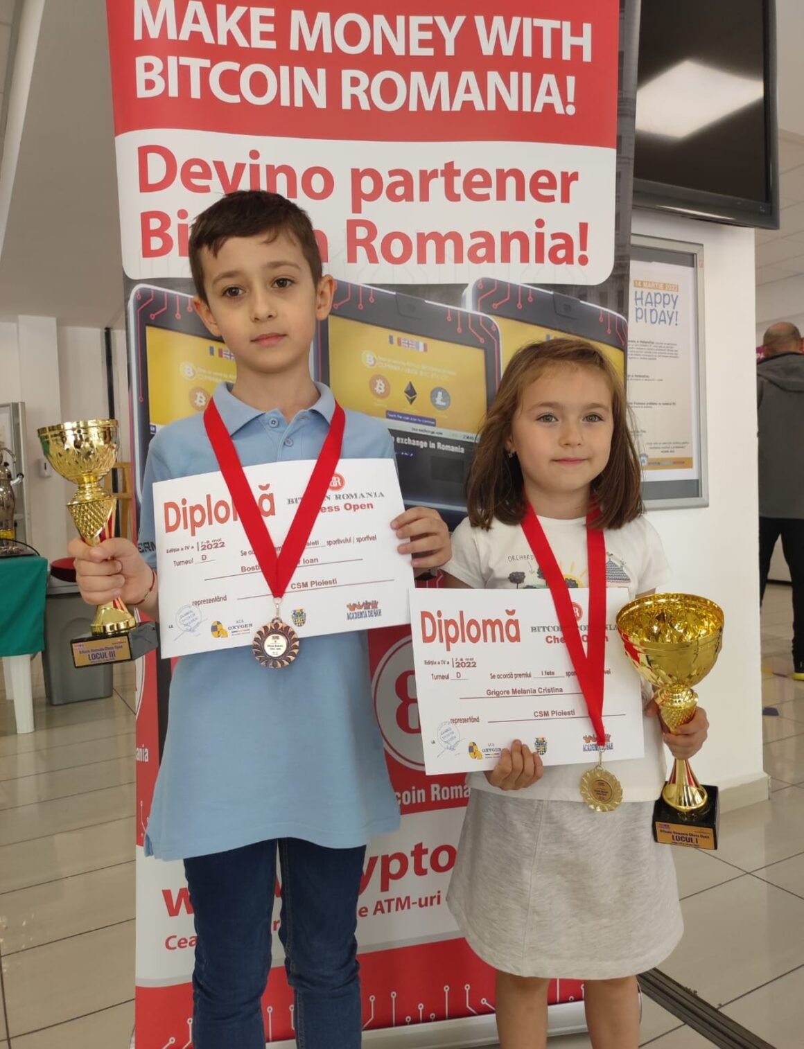 Şahiştii de la CSM Ploieşti, pe podium la „Bitcoin România Chess Open”!