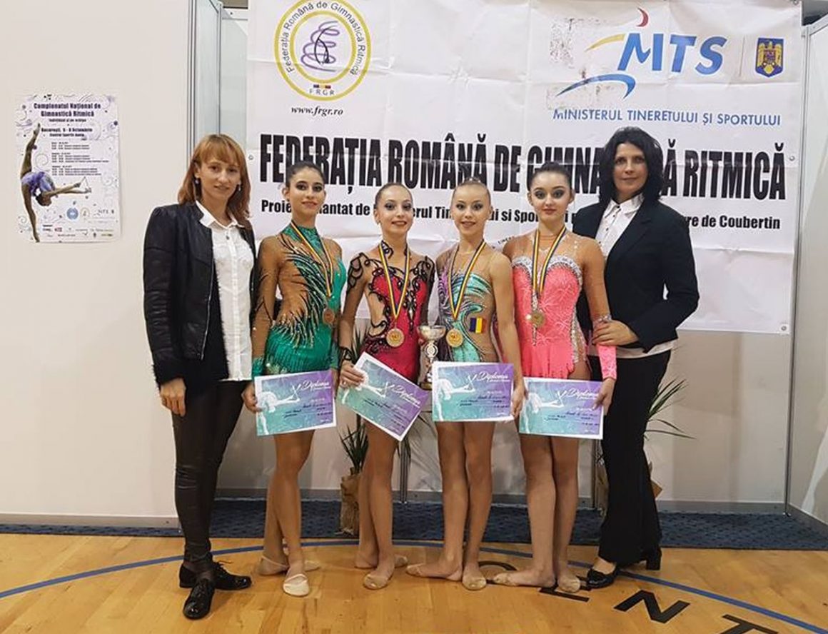 Echipa de gimnastică ritmică a CSM Ploieşti, vicecampioană naţională de junioare!