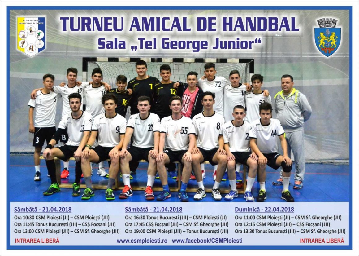 Turneu amical de handbal juniori, organizat de CSM Ploieşti în weekend!