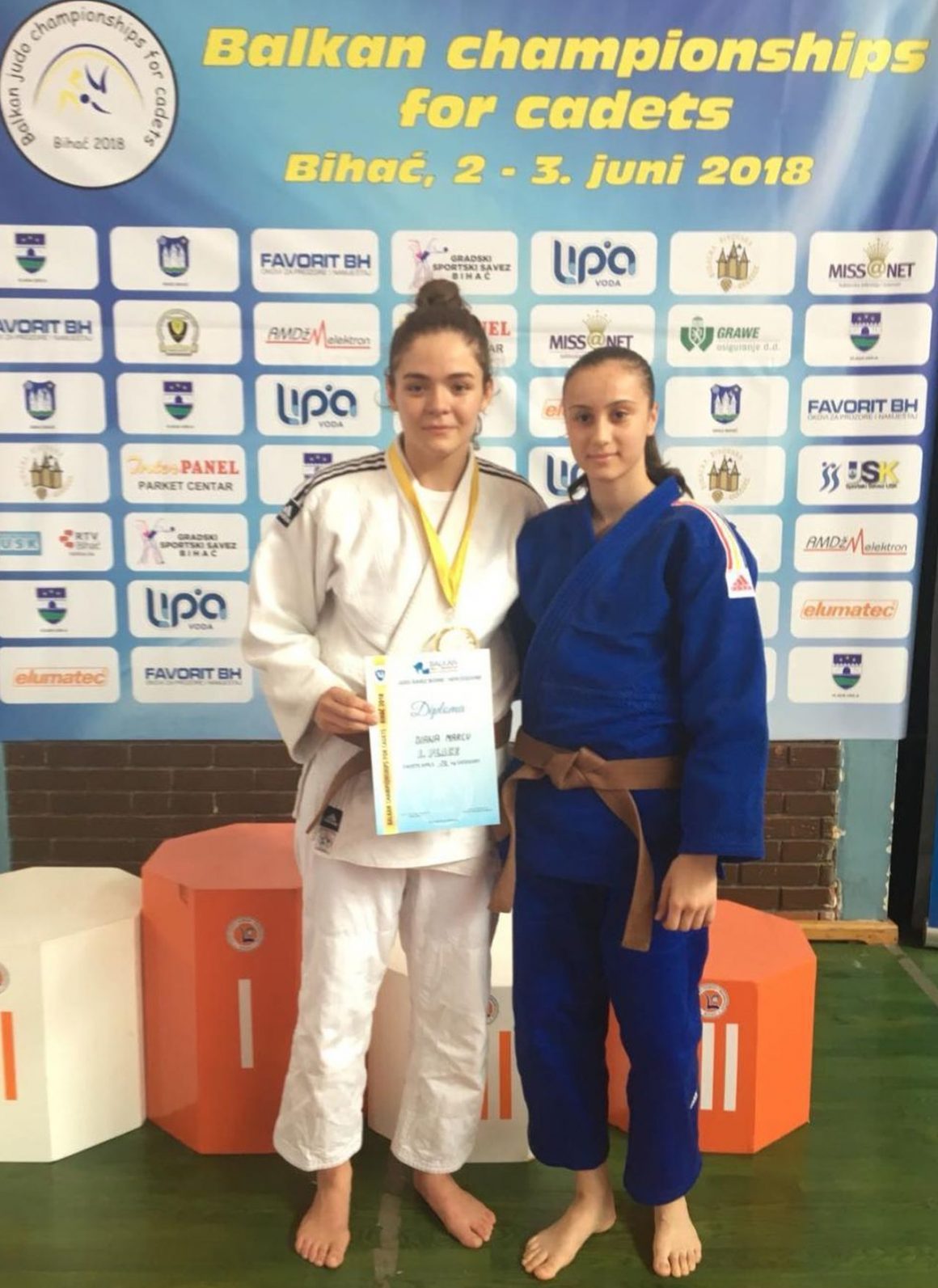 Judoka Diana Marcu, medalie de aur la Campionatele Balcanice de Judo pentru cadeţi!
