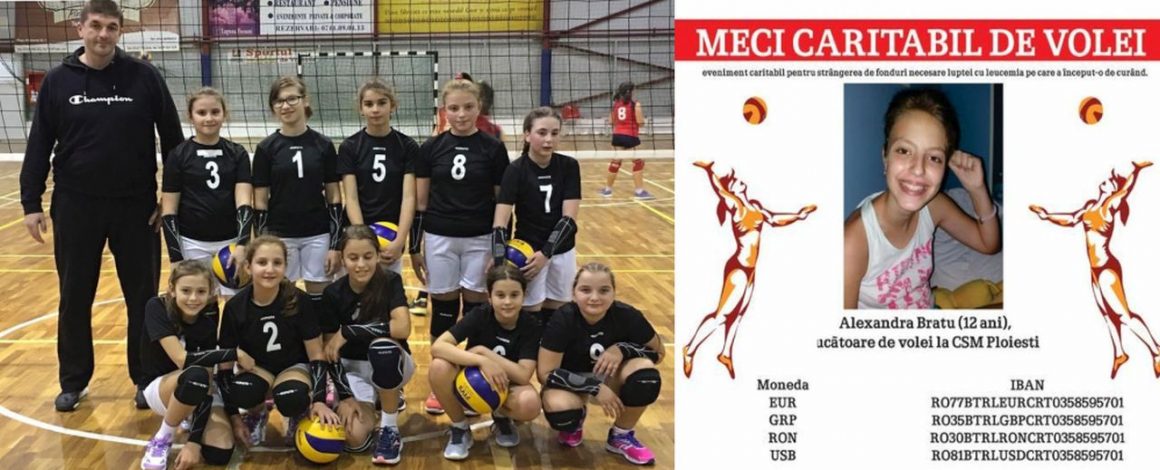 Sâmbătă, 6 octombrie, eveniment caritabil în Sala „Olimpia”: volei pentru Alexandra!