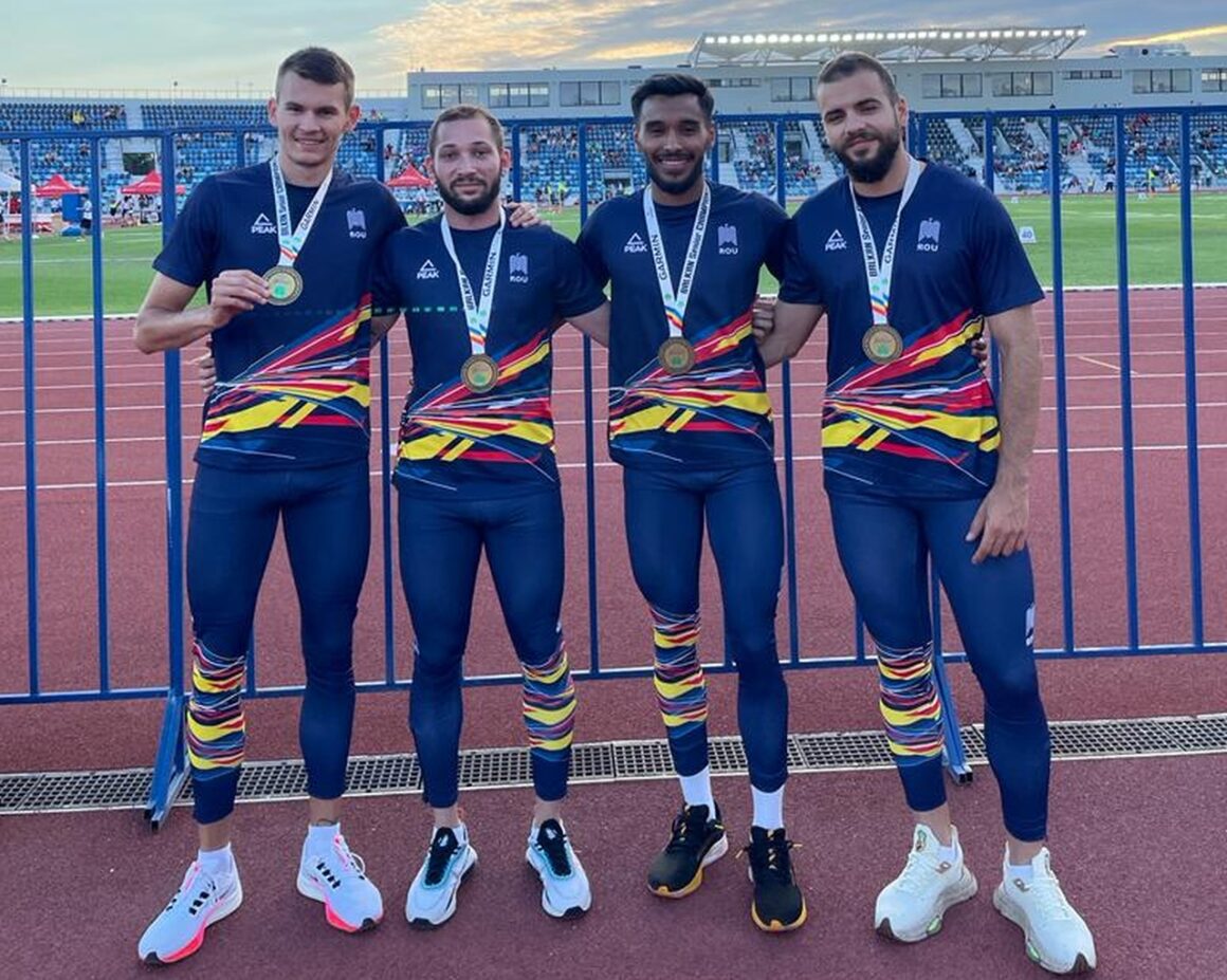 Atletul Petre Rezmiveş, campion balcanic de seniori cu ştafeta de „4×100 metri”!