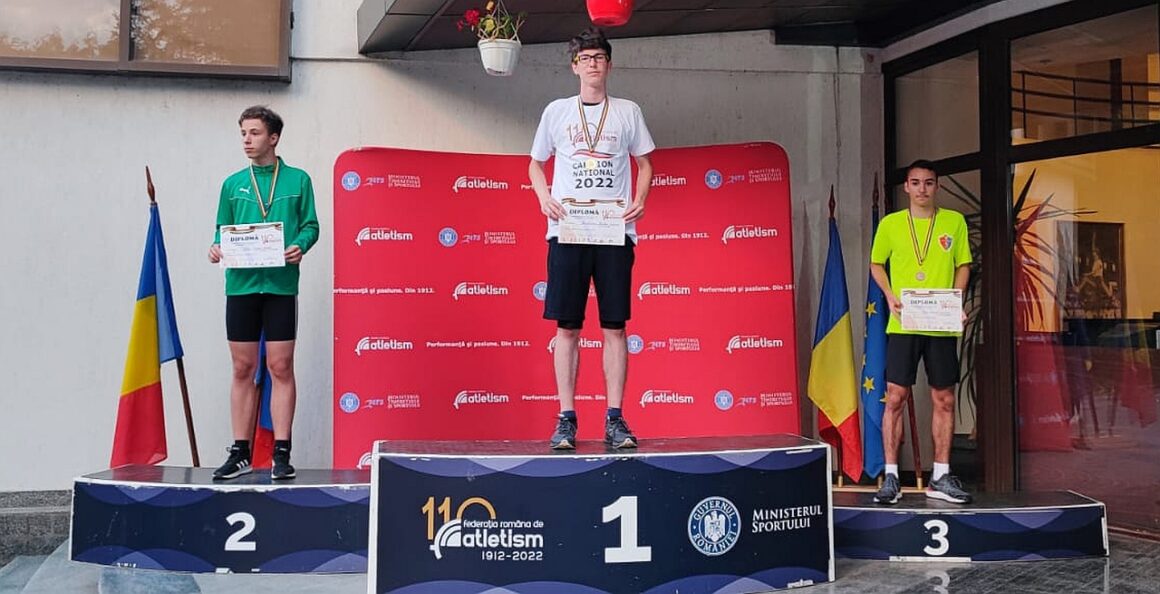 Atletul Mihai Militaru, dublu campion naţional la „U16” în probele de 100 metri şi 200 metri!