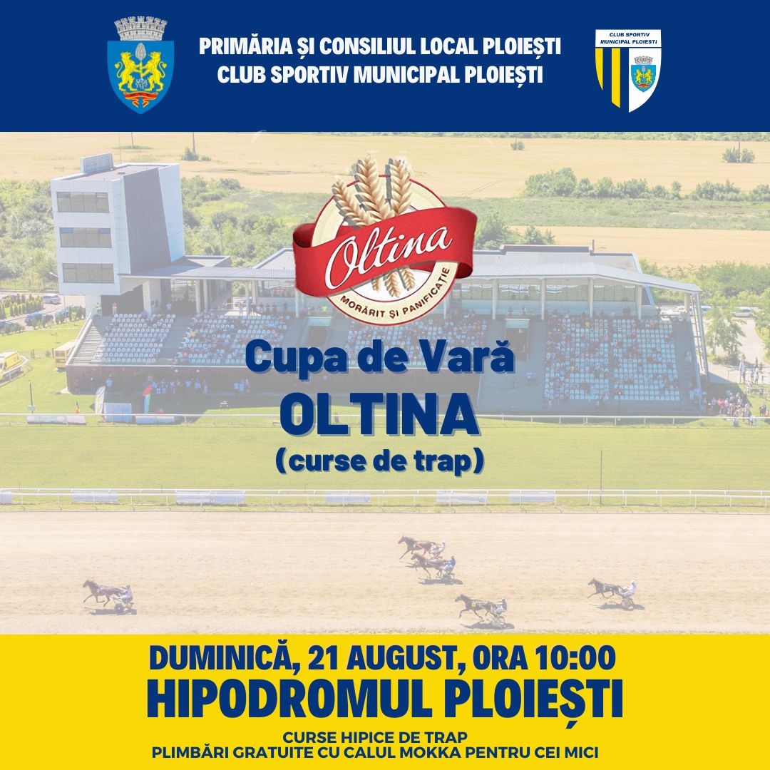 Hipodromul Ploieşti: „Cupa de Vară Oltina”, principalul eveniment al reuniunii de duminică!