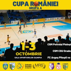 Baschet, Cupa României: Sala „Olimpia” găzduieşte, de sâmbătă până luni, Turneul Grupei A!