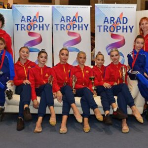 Gimnastele de la CSM Ploieşti, 15 medalii cucerite, în weekend, la “Arad Trophy”!