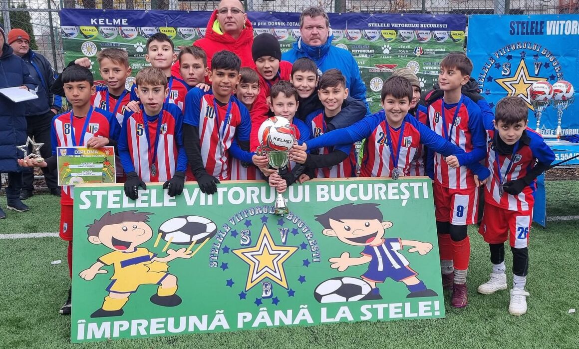 Echipa de fotbal juniori D a clubului, pe podium la „Cupa Stelele Viitorului”!