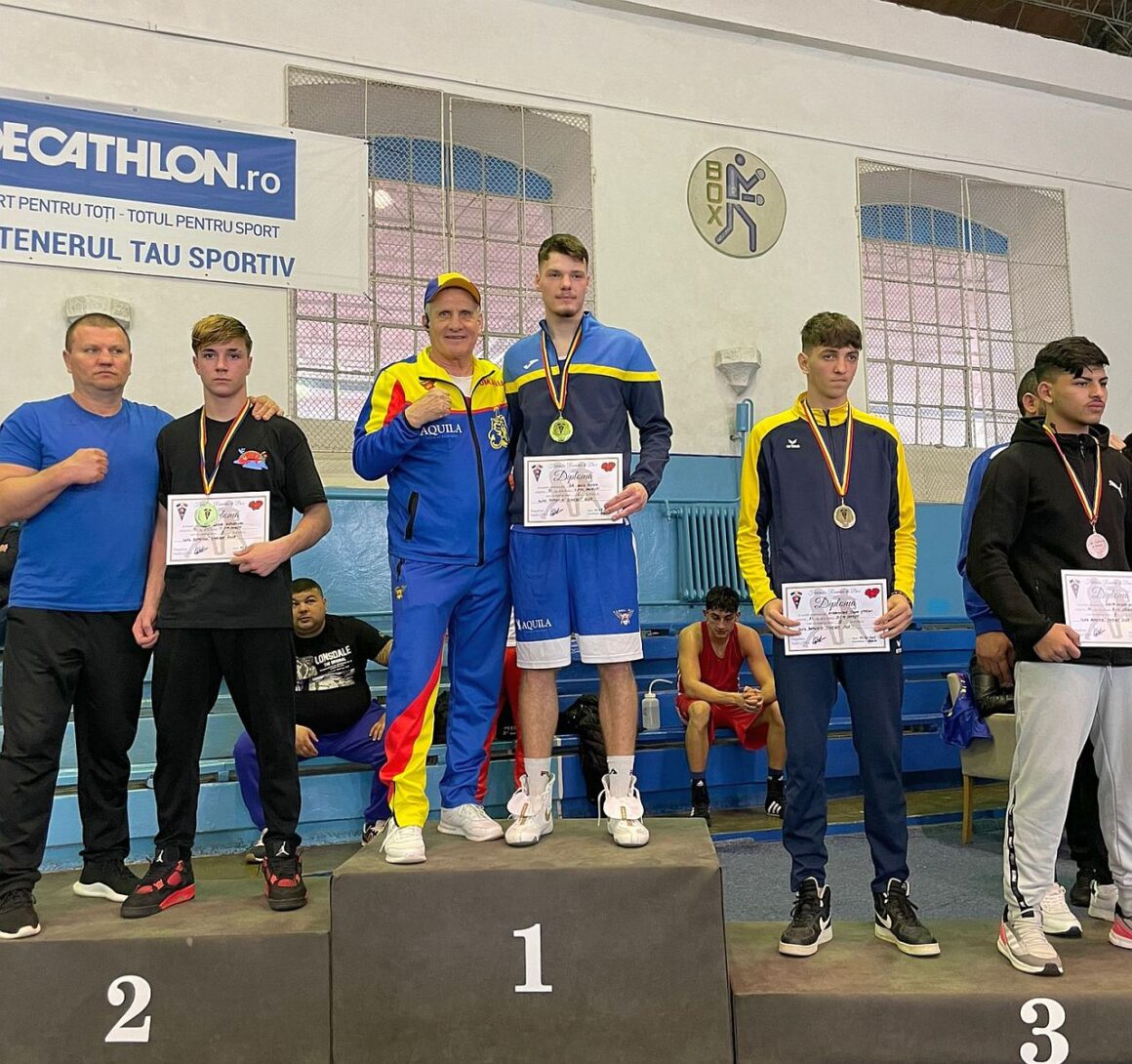 David Ilie, medaliat cu aur la Cupa României la Box pentru Tineret!