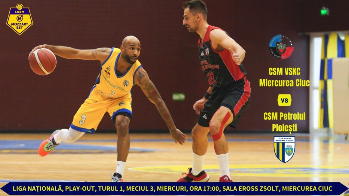 Baschet, Liga Naţională: duelul cu Miercurea Ciuc se mută în Sala „Eross Zsolt”!