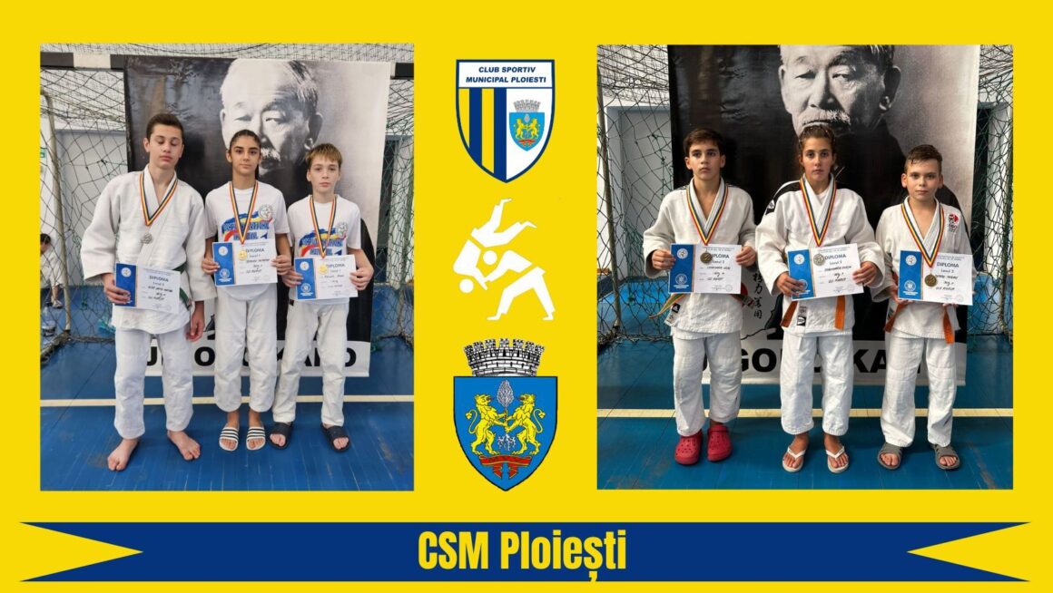 Judoka de la CSM-CFR-CSŞ Ploieşti, 6 medalii la Finala Campionatelor Naţionale Ne Waza U15 şi U13!
