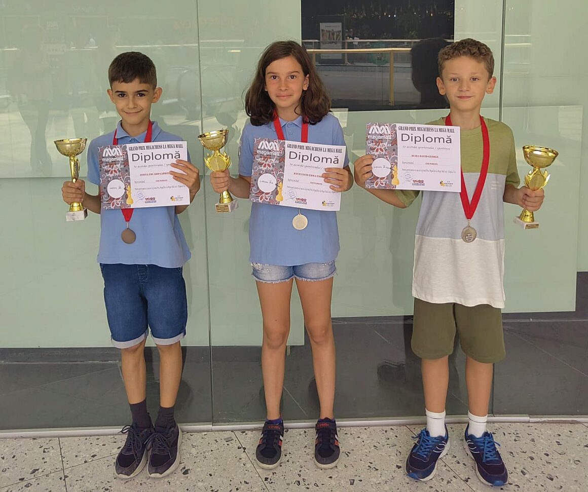 Şahiştii de la CSM Ploieşti, 3 medalii obţinute la Grand Prix MegaChess la Mega Mall!
