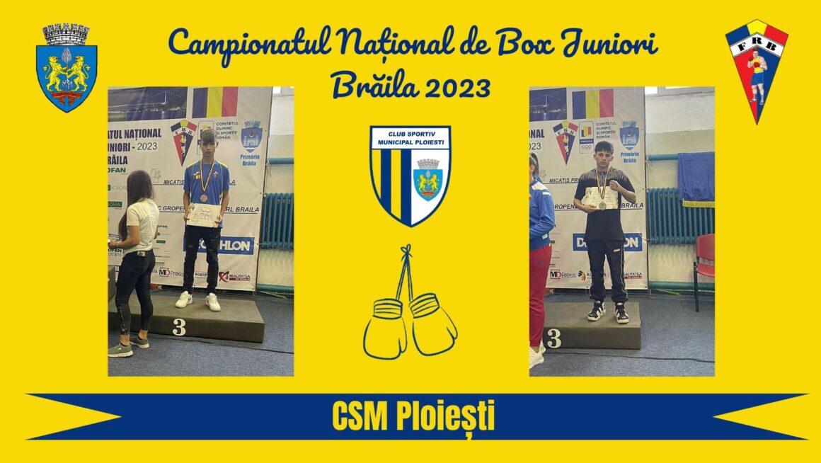 Ionuţ Dragomir şi Mihai Muşat, medalii de bronz la Campionatul Naţional de Box pentru Juniori!