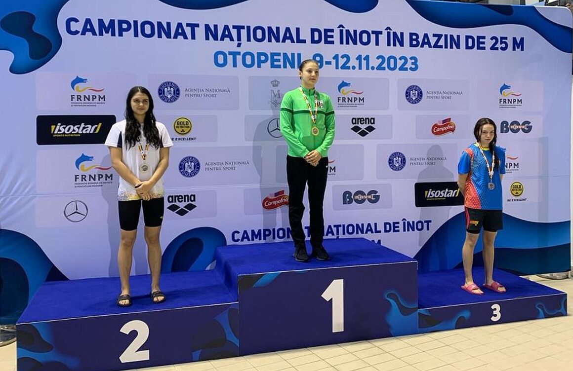 Înot: Briana Păun, 3 recorduri naţionale şi un titlu de campioană naţională de junioare la 200 m fluture!