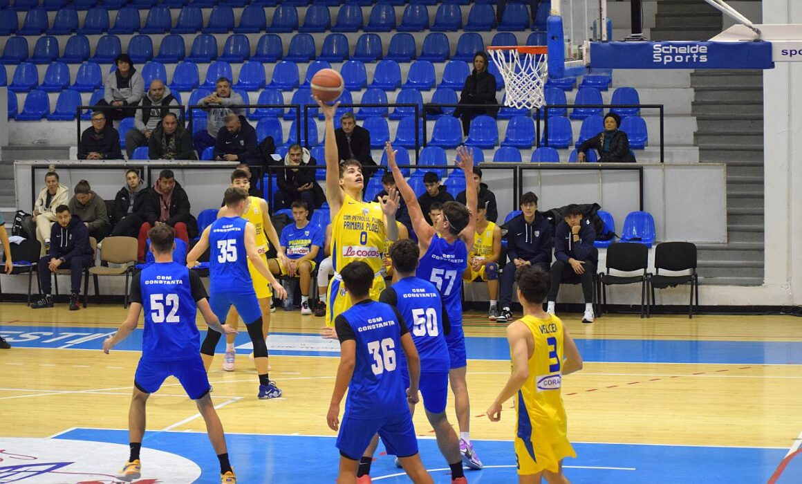 CSM Petrolul Ploieşti U18, succes la scor în restanţa cu CSM Constanţa: 125-45!