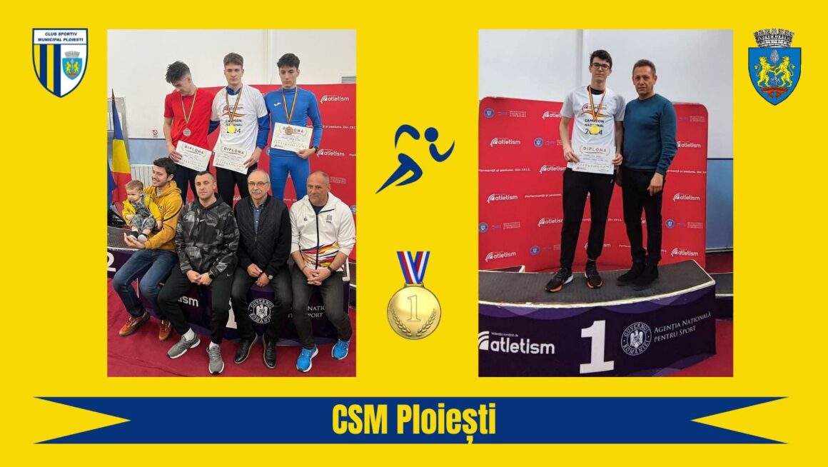 Atleţii Alex Vochin şi Mihai Militaru, campioni naţionali de Sală la „U20”!