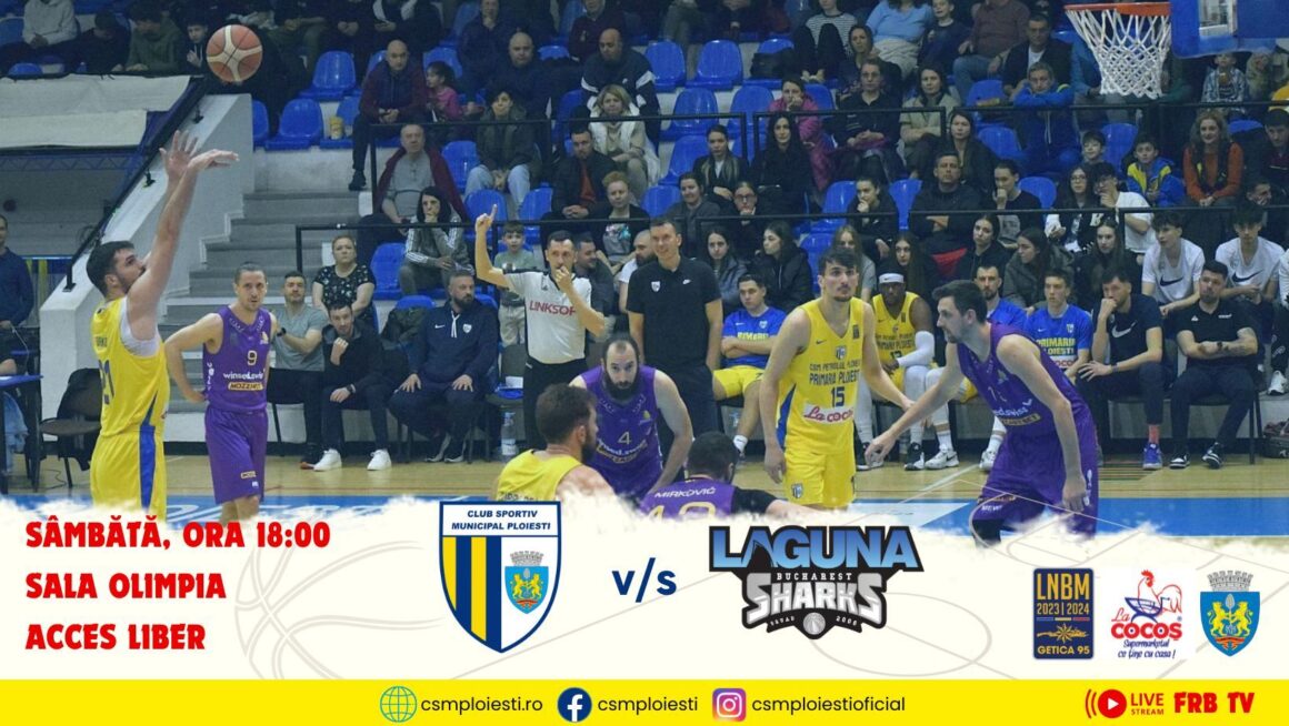 LNBM – Getica 95: CSM Petrolul Ploieşti – ABC Laguna Bucureşti, mâine seară, în Sala „Olimpia”!