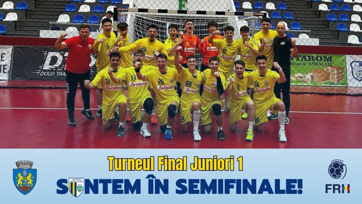 Performanţă pe semicerc: echipa de handbal Juniori 1 este în semifinalele campionatului naţional!