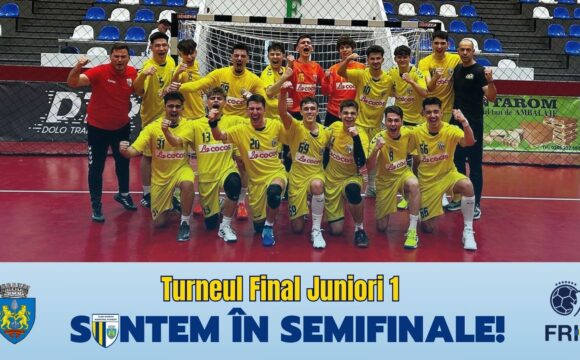 Performanţă pe semicerc: echipa de handbal Juniori 1 este în semifinalele campionatului naţional!