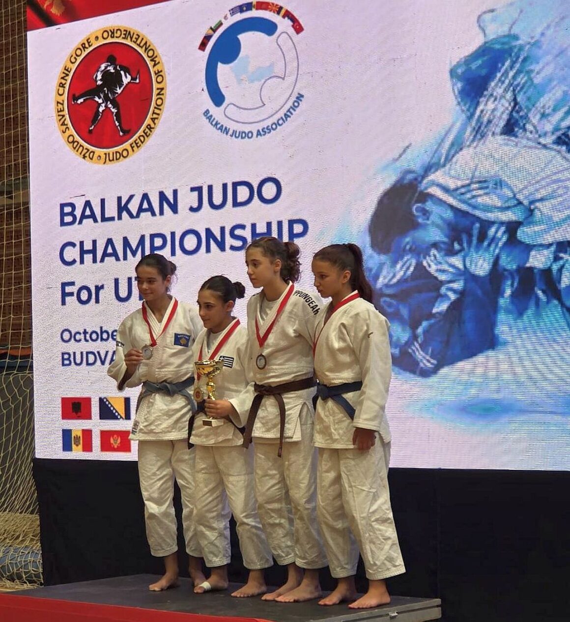 Judo: Sonia Mare, medaliată cu bronz la Campionatele Balcanice „U15” de la Budva!