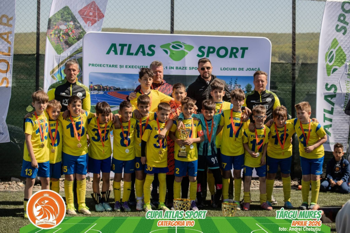Echipa de fotbal U10 a CSM Ploieşti, pe locul al 3-lea la Cupa Atlas Sport, de la Târgu Mureş!