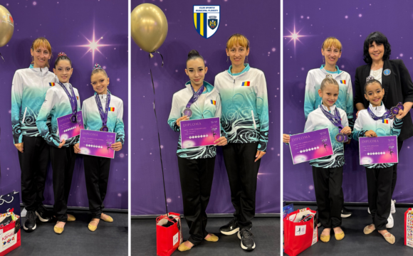 Gimnastele de la CSM Ploieşti, 7 medalii obţinute la Carla’s Rhythmic Cup, de la Braşov!