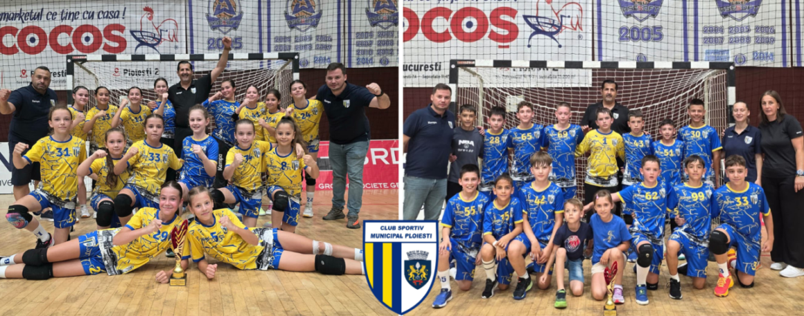 Echipele de handbal juniori 4 ale CSM Ploieşti, câştigătoare ale Campionatului Micilor Talente Roby Gas!