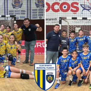 Echipele de handbal juniori 4 ale CSM Ploieşti, câştigătoare ale Campionatului Micilor Talente Roby Gas!