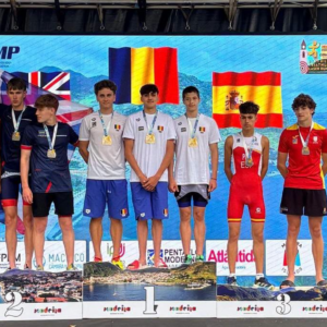 Înotătorul Fabian Păun, campion european „U19” la biatlon cu echipa României!