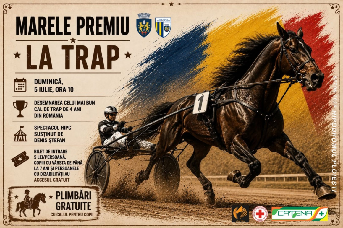 Hipodromul Ploieşti găzduieşte, duminică, Marele Premiu la Trap! Hipodromul Ploieşti găzduieşte, duminică, Marele Premiu la Trap!