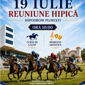 Reuniune de galop, duminică, pe Hipodromul Ploieşti!