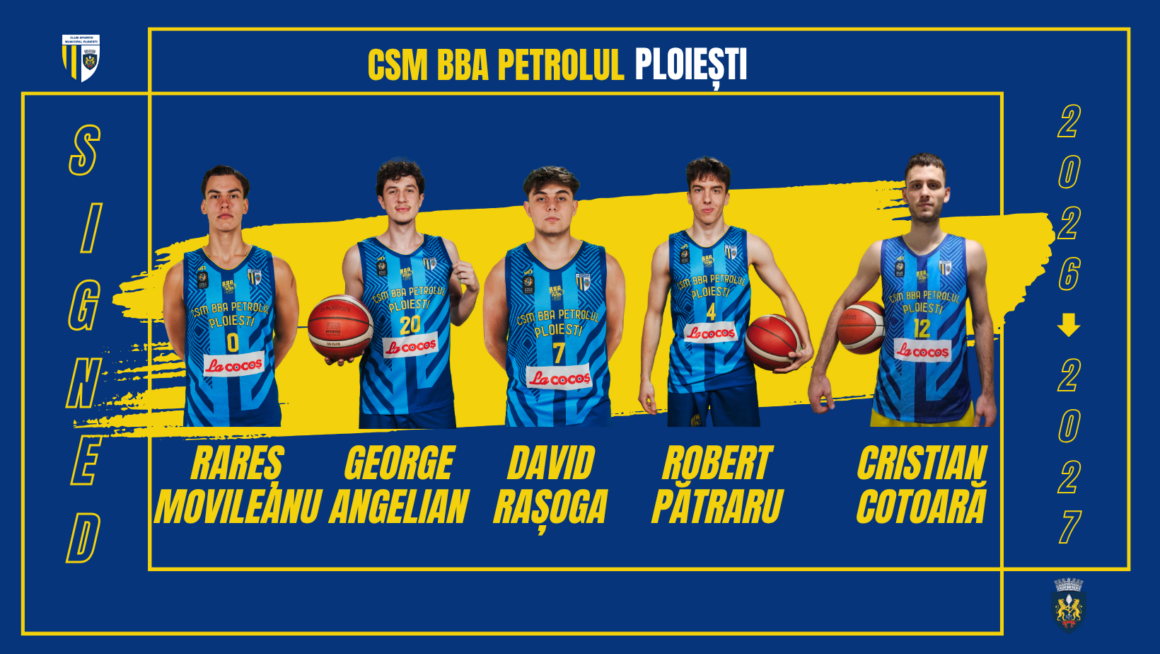 CSM BBA Petrolul Ploieşti: Raşoga, Angelian, Pătraru, Movileanu şi Cotoară continuă în galben-albastru! CSM BBA Petrolul Ploieşti: Raşoga, Angelian, Pătraru, Movileanu şi Cotoară continuă în galben-albastru!