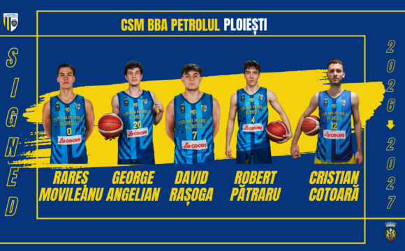 CSM BBA Petrolul Ploieşti: Raşoga, Angelian, Pătraru, Movileanu şi Cotoară continuă în galben-albastru!