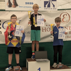 Ştefan Grigorescu, medaliat cu argint la Campionatul Uniunii Europene de Şah, din Cehia!