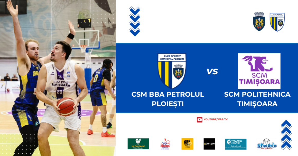 Calificarea se decide în „Olimpia”: CSM BBA Petrolul Ploieşti – SCM Timişoara, mâine seară, de la ora 19:00! Calificarea se decide în „Olimpia”: CSM BBA Petrolul Ploieşti – SCM Timişoara, mâine seară, de la ora 19:00!