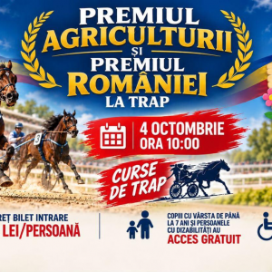 Hipodromul Ploieşti găzduieşte, duminică, Premiul Agriculturii şi Premiul României la Trap!