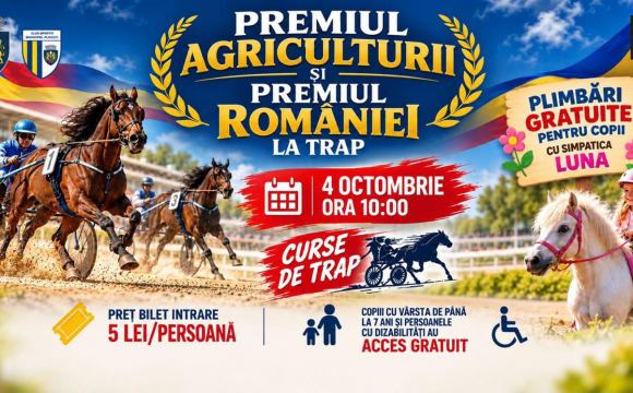 Hipodromul Ploieşti găzduieşte, duminică, Premiul Agriculturii şi Premiul României la Trap!