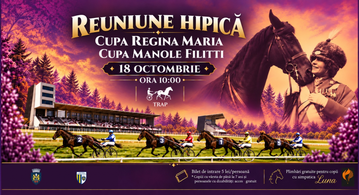Duminică, Hipodromul Ploieşti găzduieşte Cupa „Regina Maria” şi Cupa „Manole Filitti”, la trap! Duminică, Hipodromul Ploieşti găzduieşte Cupa „Regina Maria” şi Cupa „Manole Filitti”, la trap!