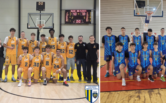 Victorii la debut pentru echipele de baschet „U16” ale CSM BBA Petrolul Ploieşti!